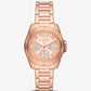 Mini Alek Pavé Rose Gold-Tone Watch