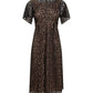 Michael Michael Kors Leopard Corded Lace Midi Dress