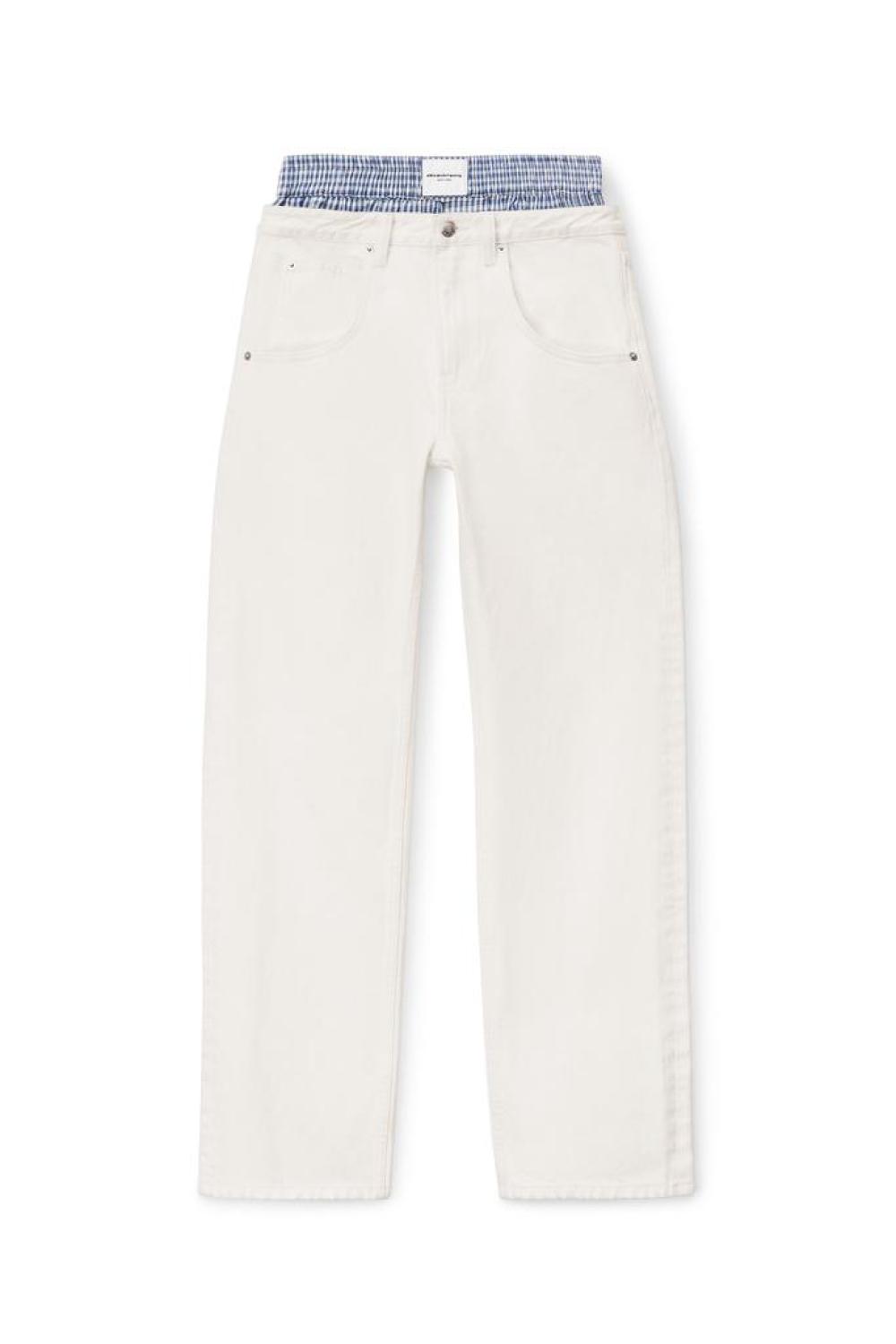 Layered Boxer Skater Jean In Denim