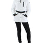 Missy Womens Hooded Belted Puffer Jacket
