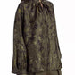 Ardenne Floral Print Silk Twill Blouse In Khaki