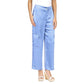 Women's Solid Satin Cargo Pants, Regular & Petite