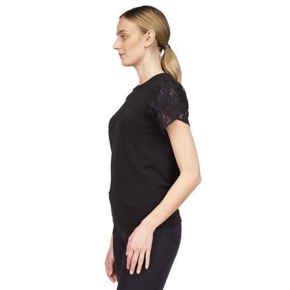 Women's Lace Flutter-Sleeve Top, Regular & Petite