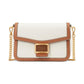 Katy Colorblocked Leather Flap Chain Crossbody