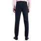 Men's Modern-Fit Stretch Navy Mini-Check Suit Pants