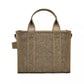 Small Crystal-Embellished Canvas Tote Bag