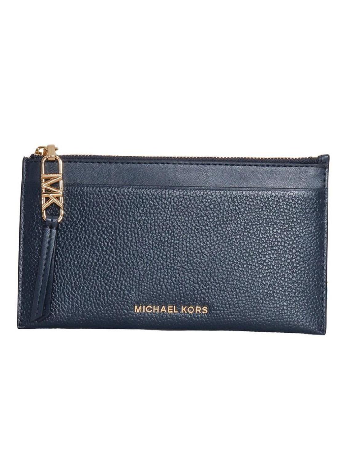 Michael Michael Kors Logo Plaque Zipped Wallet