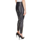 Women's Faux-Leather Zip-Ankle Leggings