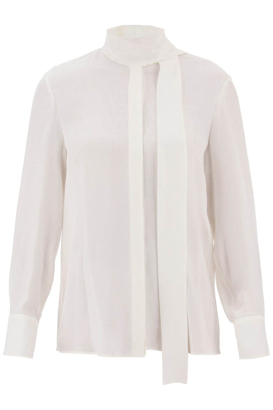 Valentino garavani toile iconographe shirt in silk jacquard