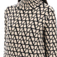 Valentino garavani toile iconographe funnel-neck sweater