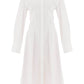 Valentino garavani compact poplin midi dress with rose