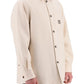 Valentino garavani padded overshirt with vlogo signature patch