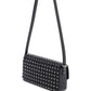 Valentino garavani rockstud23 east-west leather shoulder bag with studs and rhinestones