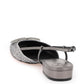 Valentino garavani signature vlogo flat slingback with crystals