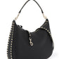 Valentino garavani grained leather 'rockstud' hobo bag