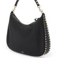 Valentino garavani grained leather 'rockstud' hobo bag