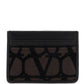 Valentino garavani toile iconographe card holder