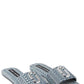 Marc Jacobs Logo Plaque Jacquard Sandals