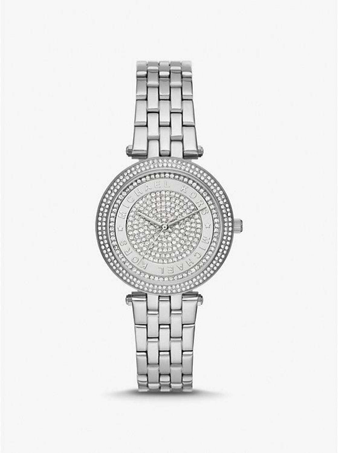 Mini Darci Pavé Silver-Tone Watch