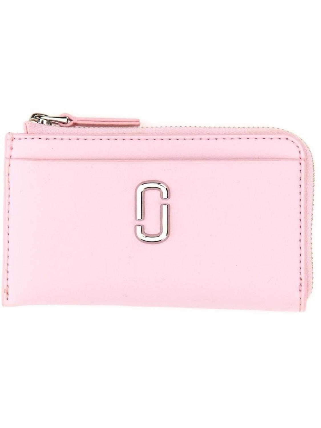 Marc Jacobs Logo Plaque Zip-Up Wallet