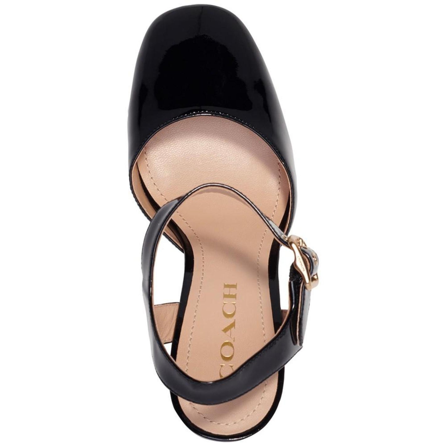 Women's Isabella Ankle-Strap Platform Block-Heel Pumps