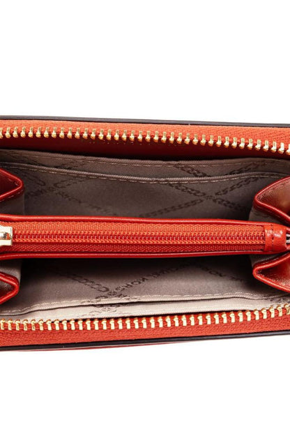 Michael Michael Kors Monogrammed Logo Lettering Zipped Wallet