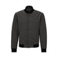 Slim-fit jacket in interlock jersey with branded poppers