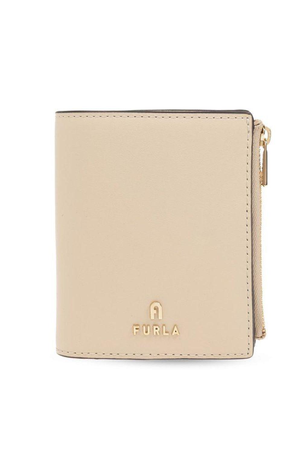 Furla Camelia Logo-Lettering Bi-Fold Wallet