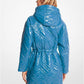 Quilted Ciré Nylon Puffer Coat