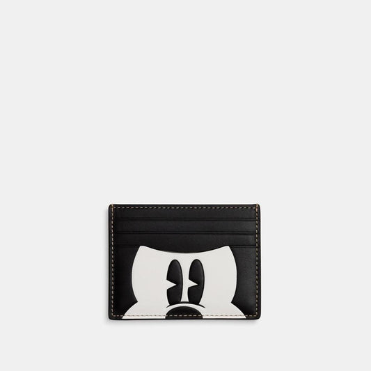 Coach Outlet Disney X Coach Slim Id Card Case With Mickey Mouse