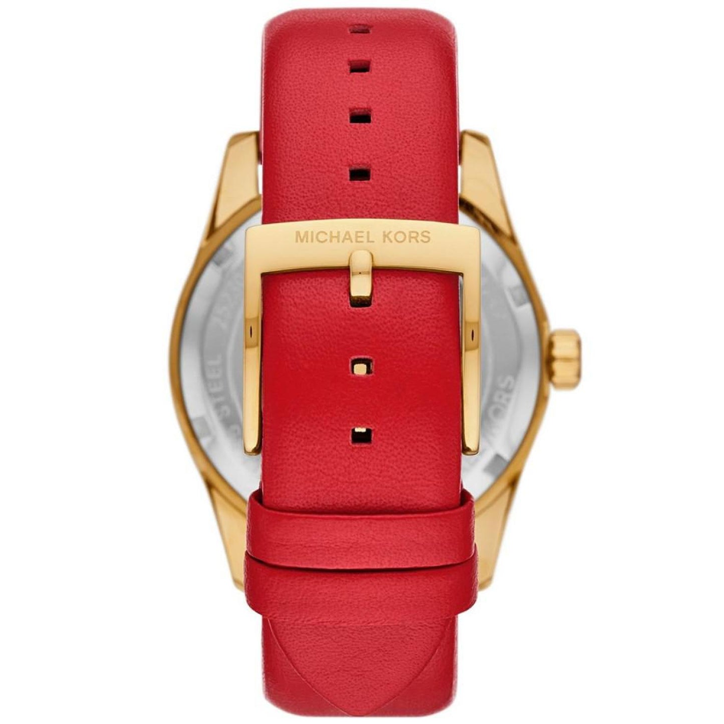 Women's Lexington Three-Hand Red Leather Watch 38mm