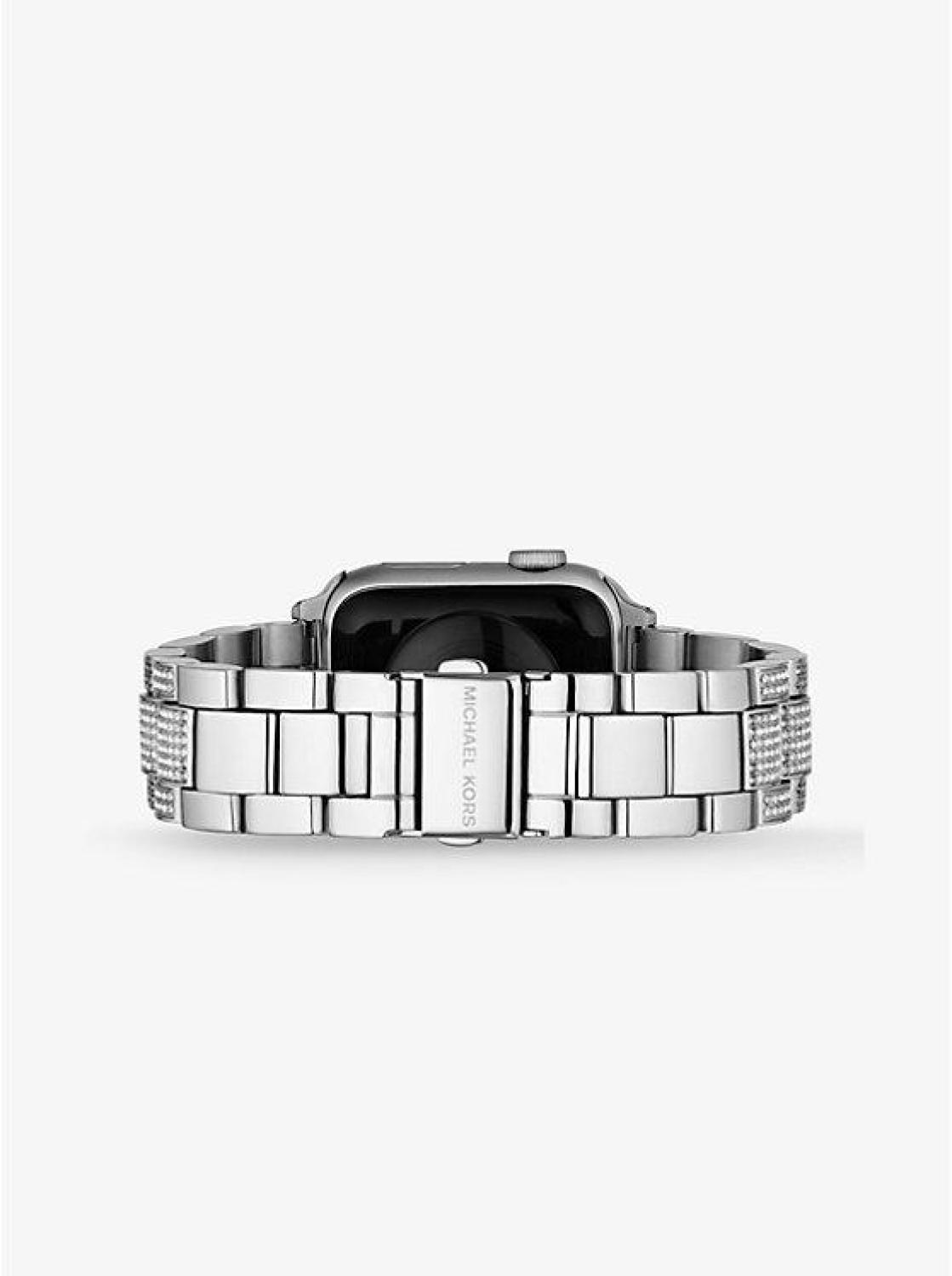 Pavé Silver-Tone Strap For Apple Watch®