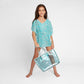 Blue Cotton Poncho