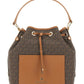 Michael Michael Kors Monogram Drawstring Bucket Bag