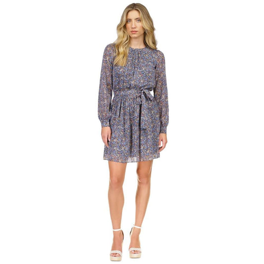 Petite Floral-Print Mini Dress