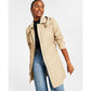 Women's Hooded Belted Trench Coat