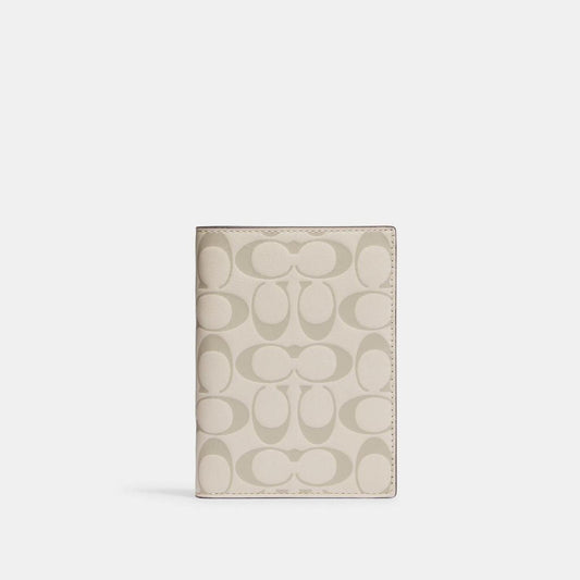 Coach Outlet Passport Case In Signature Leather