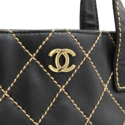 Chanel Wild Stitch  Leather Tote Bag (Pre-Owned)