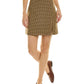 Michael Kors Guncheck Wool Mini Skirt