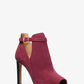 Lawson Suede Open-Toe Ankle Boot