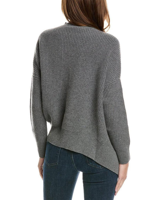 Michael Kors Asymmetrical Hem Cashmere Sweater