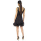 Women's Feather-Trim Mini Dress