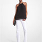Pleated Georgette Chain Top