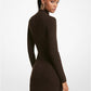 Ribbed Merino Wool Blend Dress