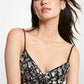 Snake Sequined Stretch Viscose Slip Dress