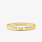 Precious Metal-Plated Brass Empire Logo Bangle