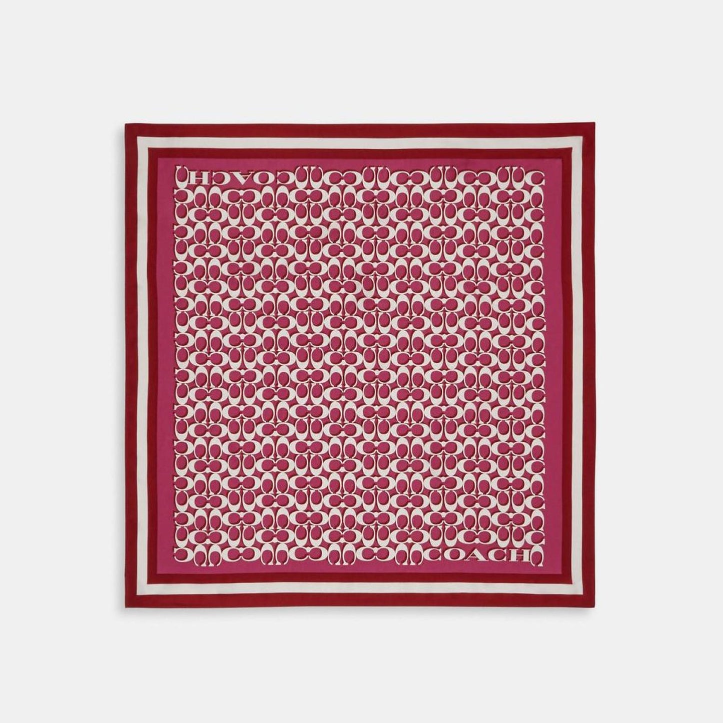 Coach Outlet Signature Print Silk Square Scarf