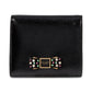 Morgan Bedazzled Bow Saffiano Leather Small Bifold Wallet