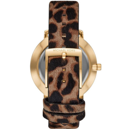 Women's Pyper Three-Hand Cheetah-Print Leather Watch 38mm