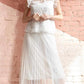 Lila Pearl Tulle Skirt In Ivory